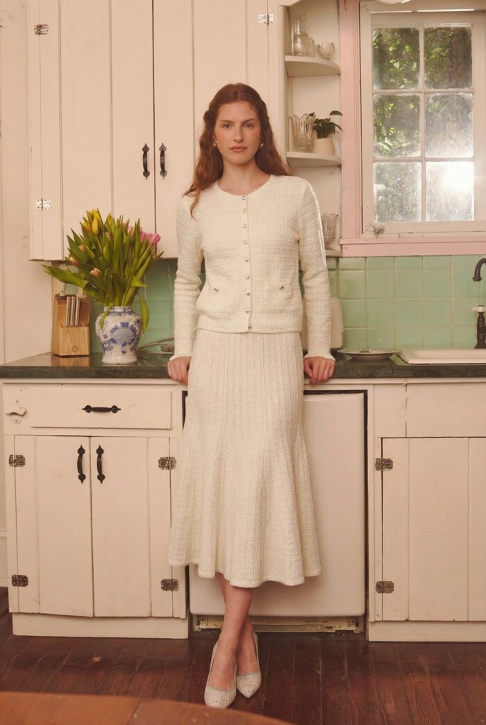 KNITTED JACKET - White