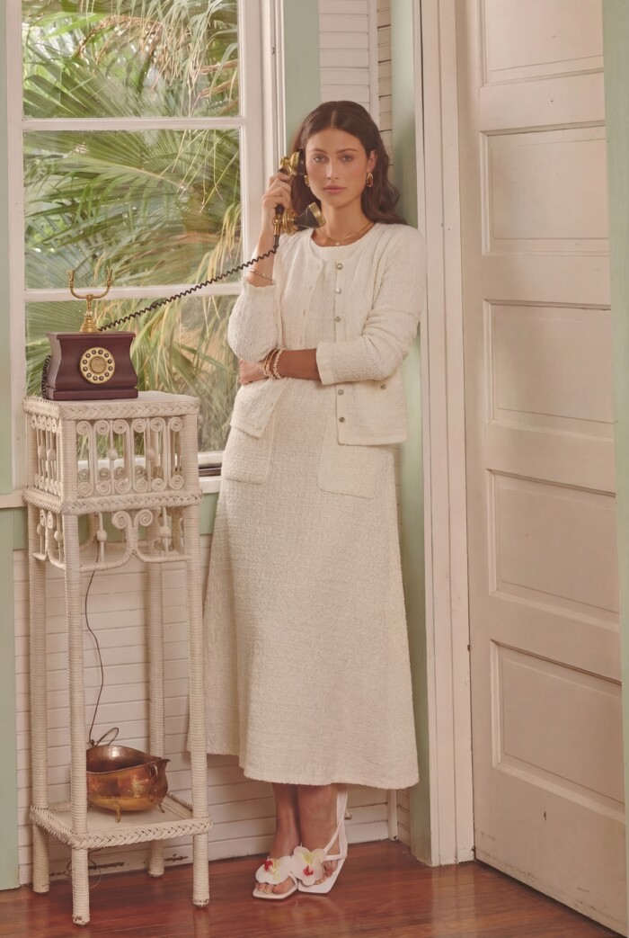 SLEEVELESS DRESS - White