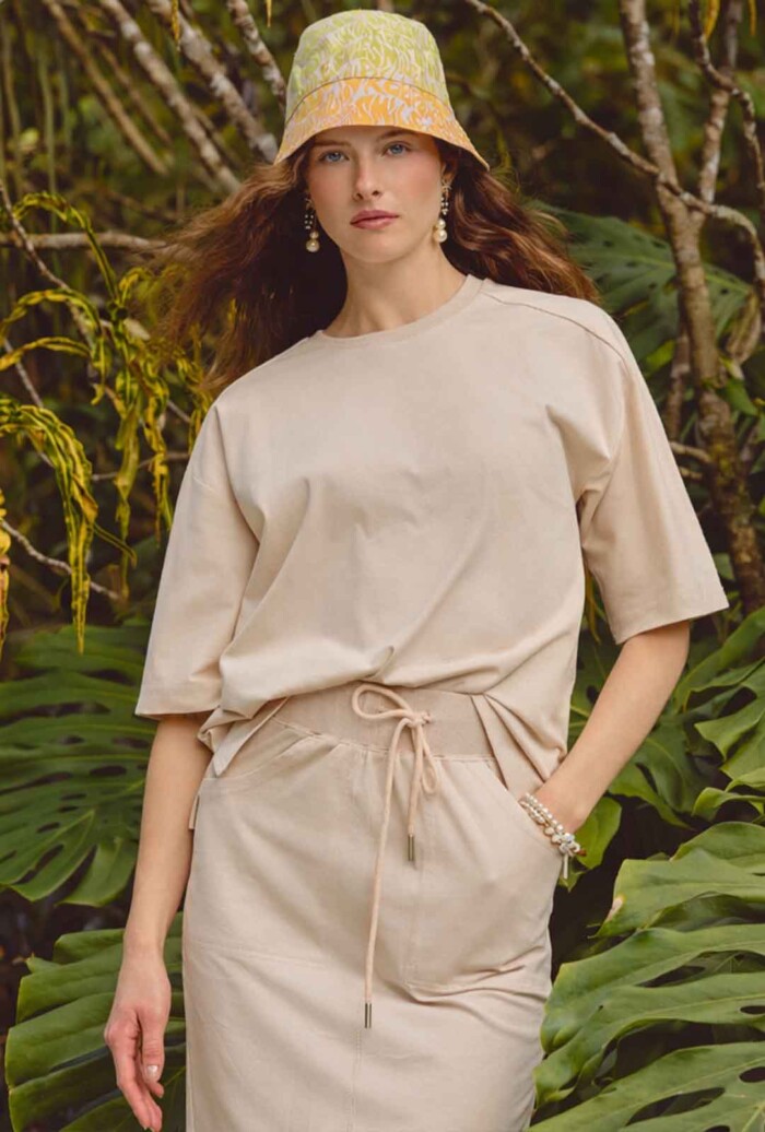 T- shirt 3/4 sleeve  - Ivory